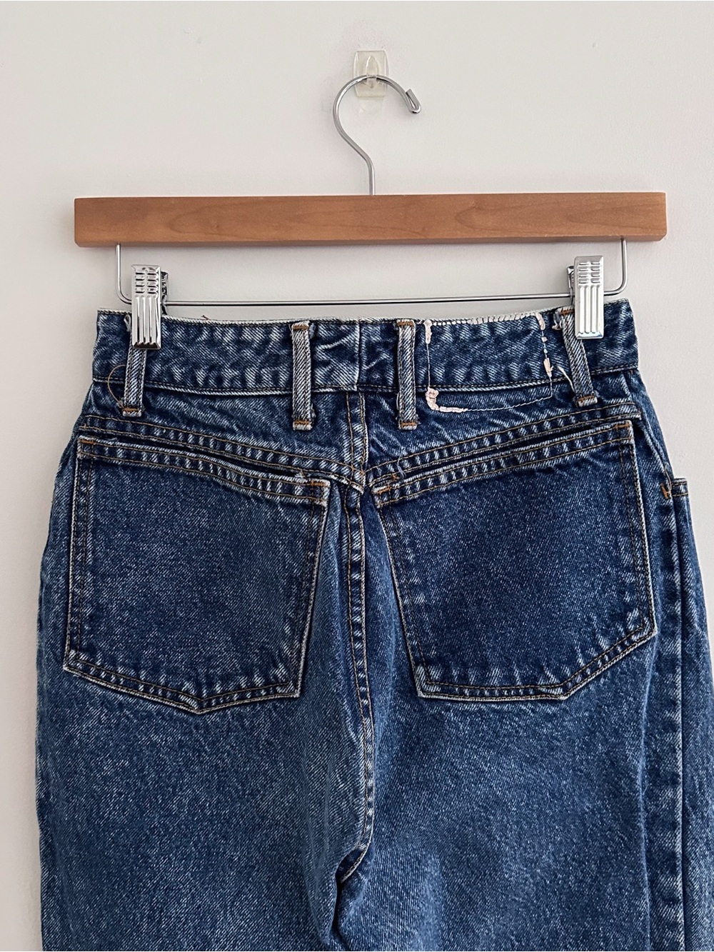 Vintage BONGO Jeans Made in USA 100% Cotton High Rise Mom Jeans 90s Tapered Leg - Picture 5 of 8